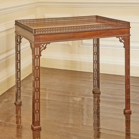 George III Style Mahogany Tea Table