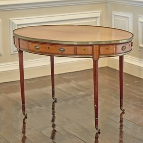 George III Satinwood Writing Table