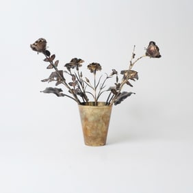 Six Tiffany & Co. Gilt Sterling Silver Floral Stems
