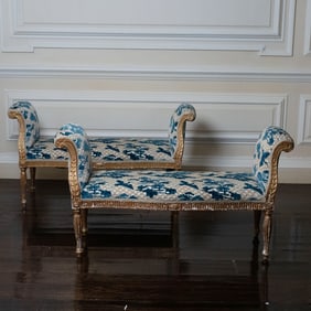 Pair of George III Giltwood Window Benches
