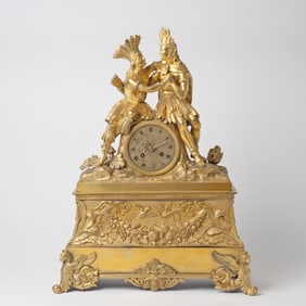 Louis Philippe Gilt-Bronze Mantle Clock