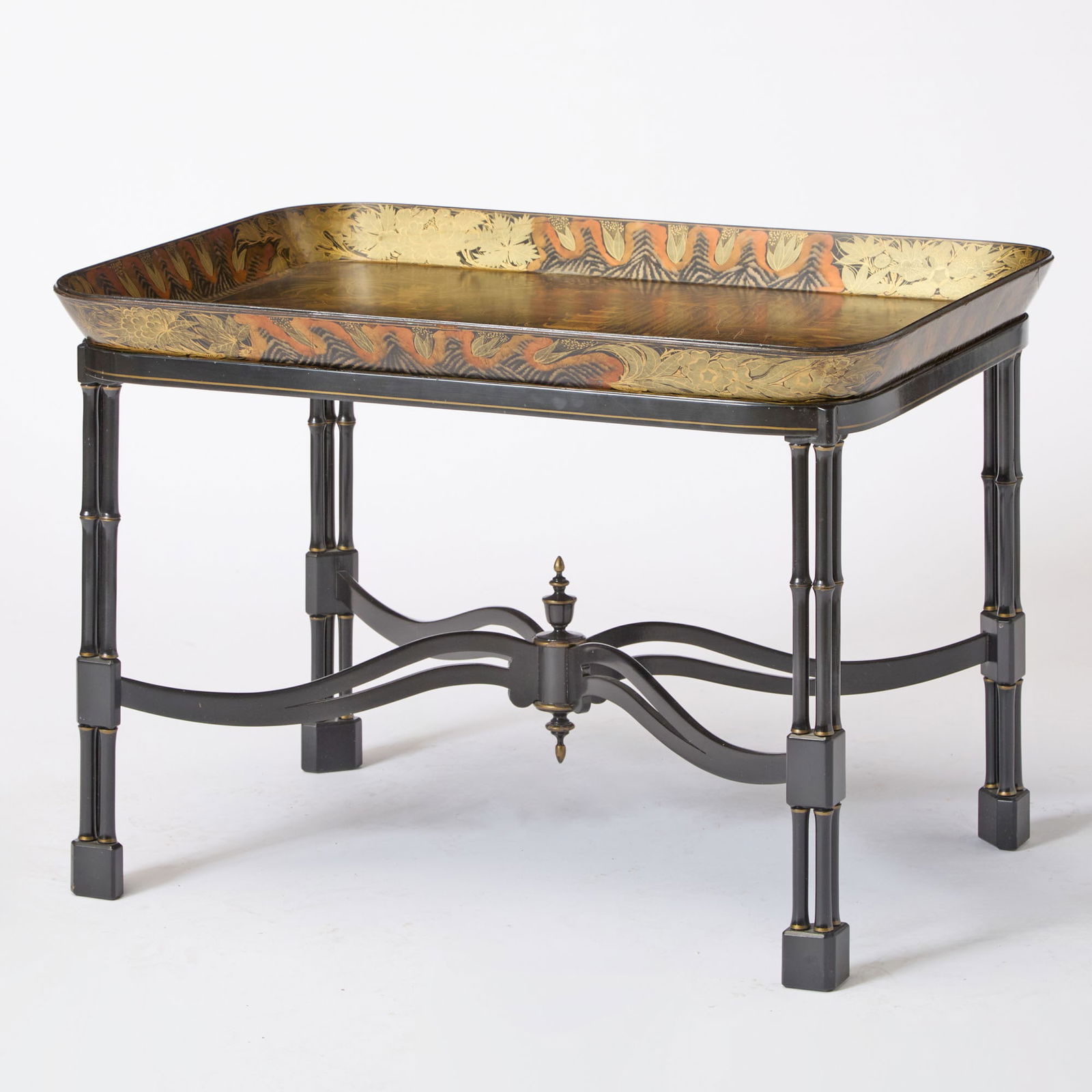 Regency Papier Mache Tray on Later Stand (1 of 6)