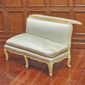 Louis XV Style Painted Prayer Bench