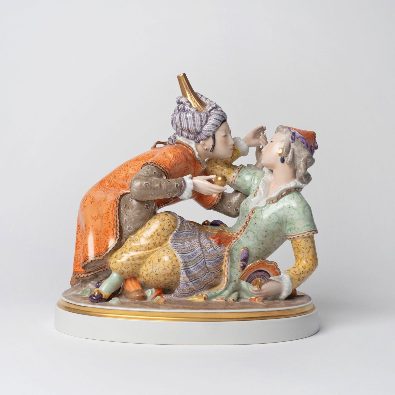Royal Copenhagen Porcelain Figural Group Titled "Ali & Peribanu" (1 of 5)