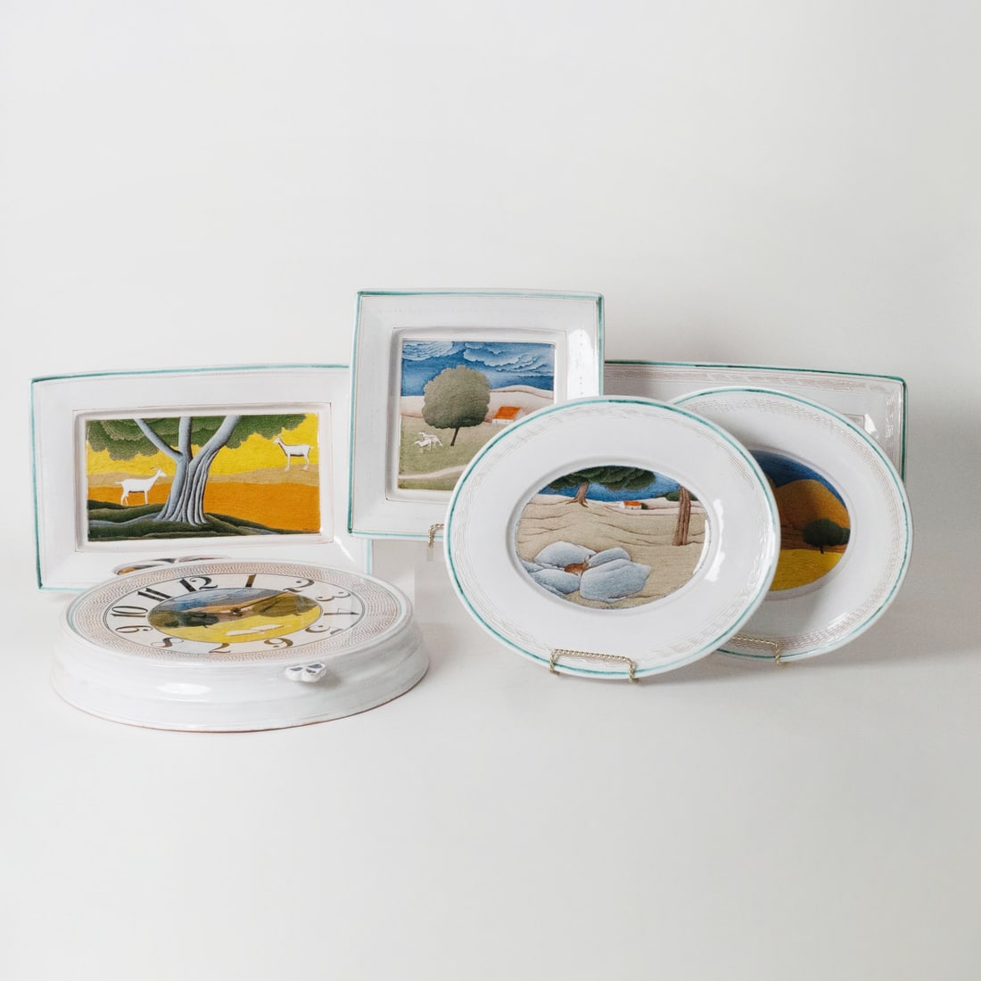 Group of Claude and Slavik Palley French Faience Decorative Articles (1 of 10)