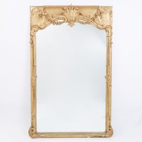 Louis Philippe Giltwood Overmantel Mirror