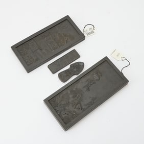 A Group of Chinese Scholarly Ink Sticks Qing Dynasty