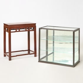 A Chinese Hardwood Side Table 19th-20th century