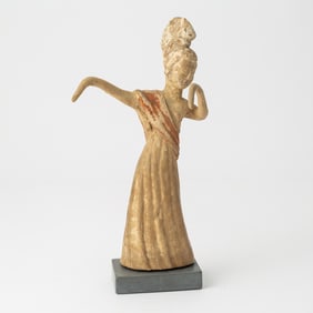 A Chinese Pottery Figure of a Dancer Tang Dynasty