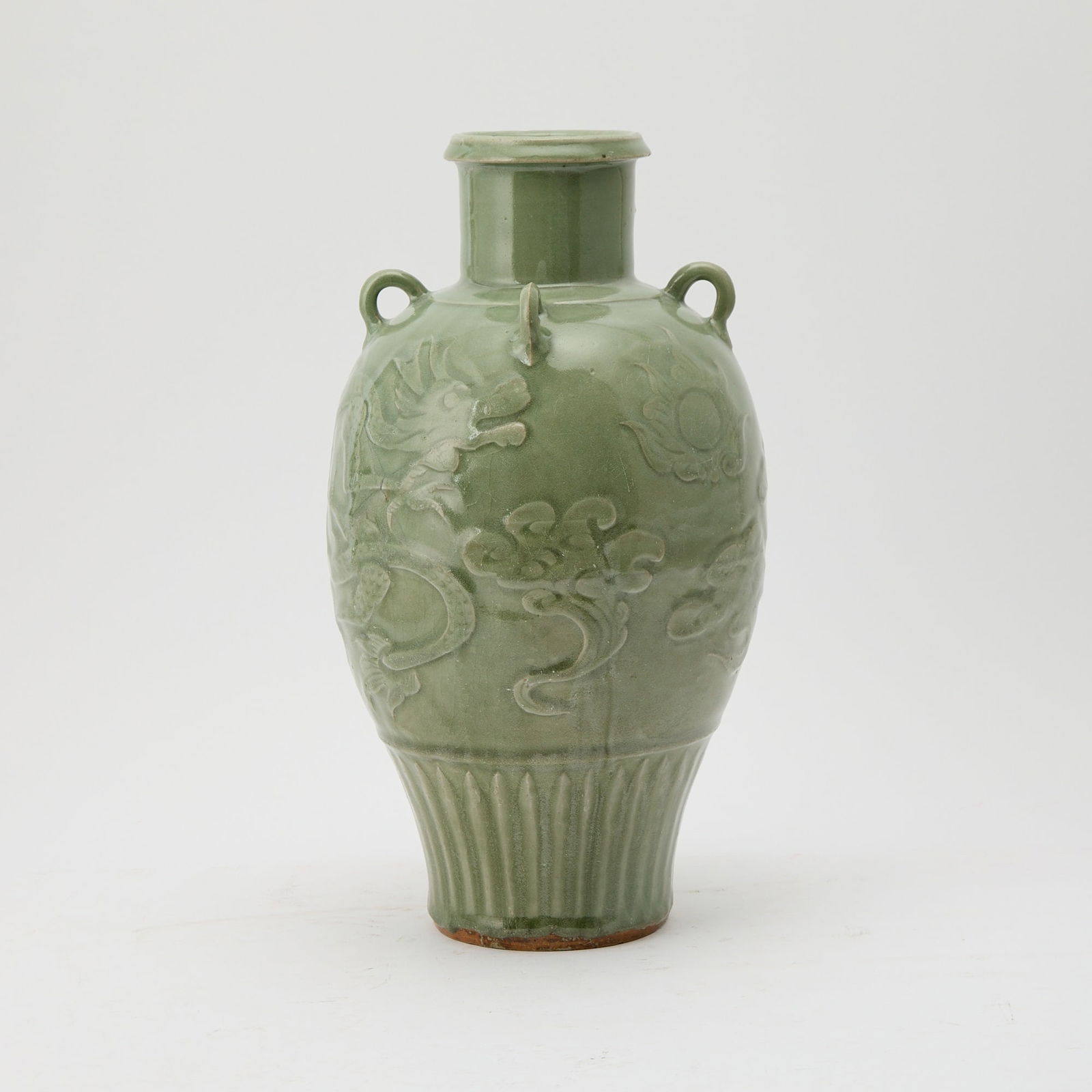A Chinese Longquan Celadon Vase Yuan-Ming Dynasty (1 of 3)