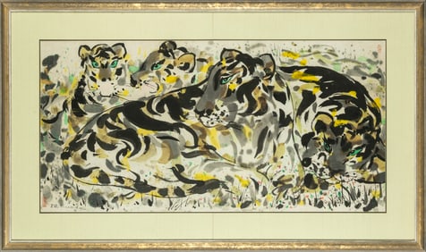 A Chinese Contemporary Print by Wu Guanzhong 1994