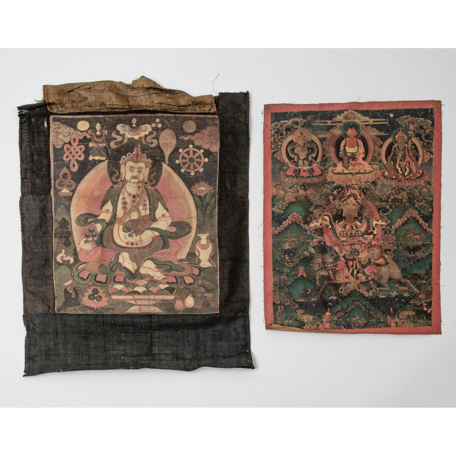 Two Tibetan Thangkas 19th century (1 of 1)
