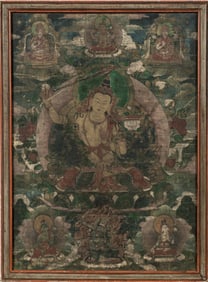 A Tibetan Thangka of White Tara 18th century