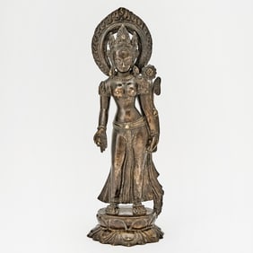 A Nepalese Bronze Figure of Tara 17th century or earlier