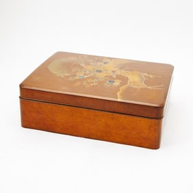 A Japanese Lacquer Box and Cover Edo Period