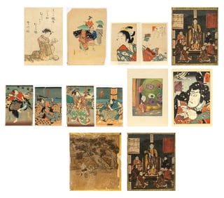 A Group of Traditional Japanese Works of Art