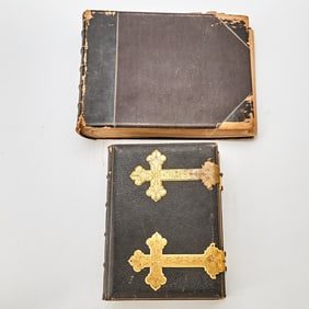 Two Albums of Asian and Other Figural and Scenic Photographs Late 19th Century