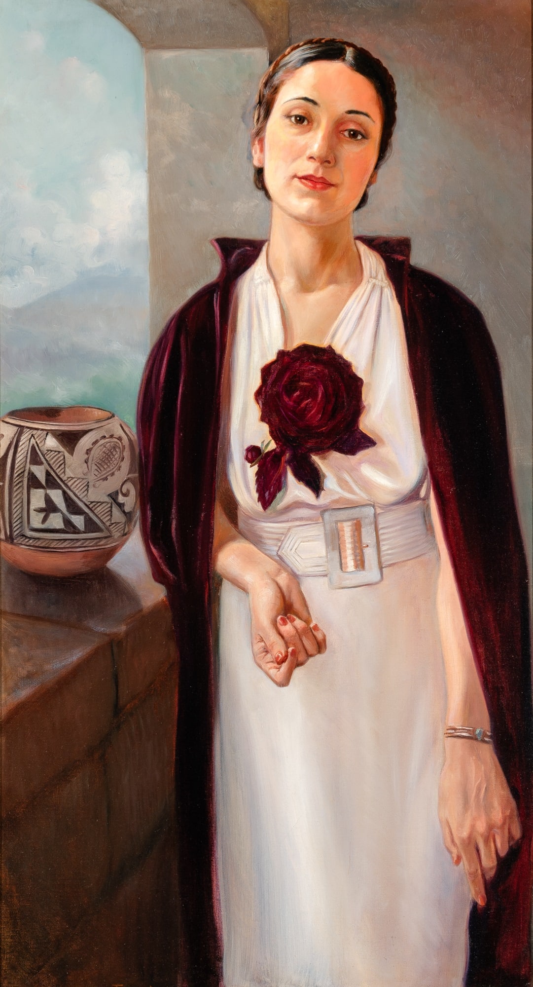 Frank von der Lancken: American, 1872-1950Woman with Flower