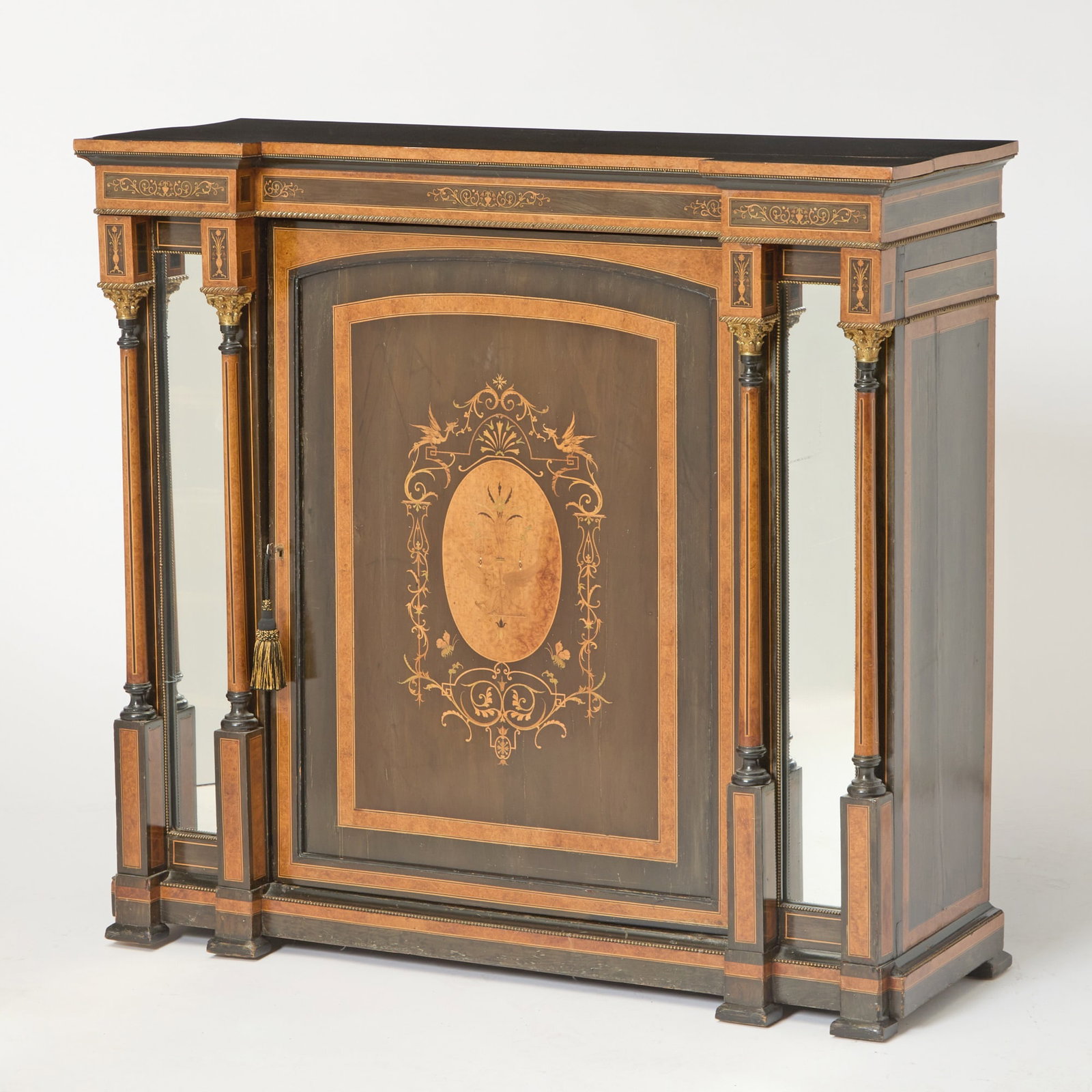 Napoleon III Inlaid and Part Ebonized Side Cabinet (1 of 6)