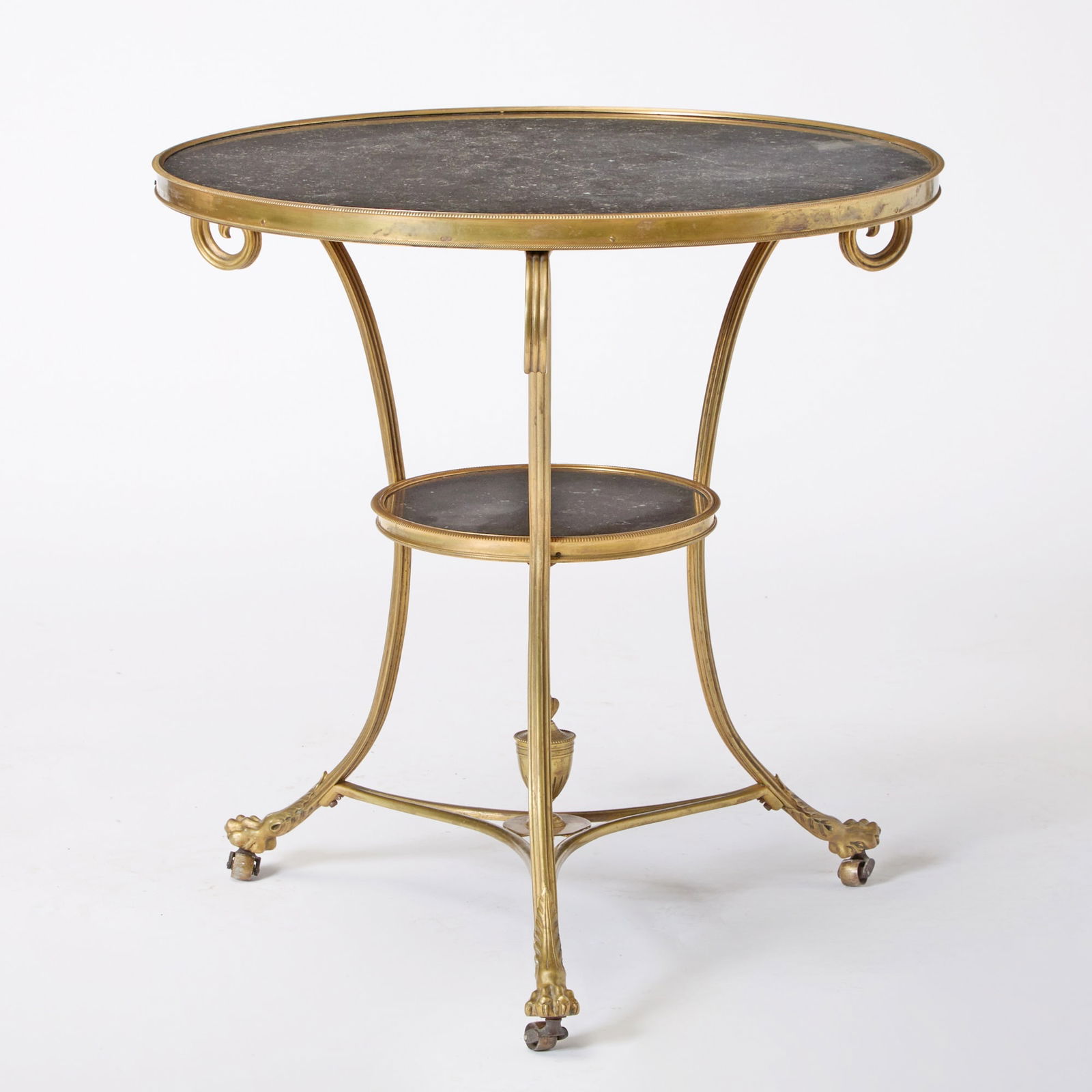 Louis XVI Style Gilt-Bronze Gueridon Table (1 of 6)