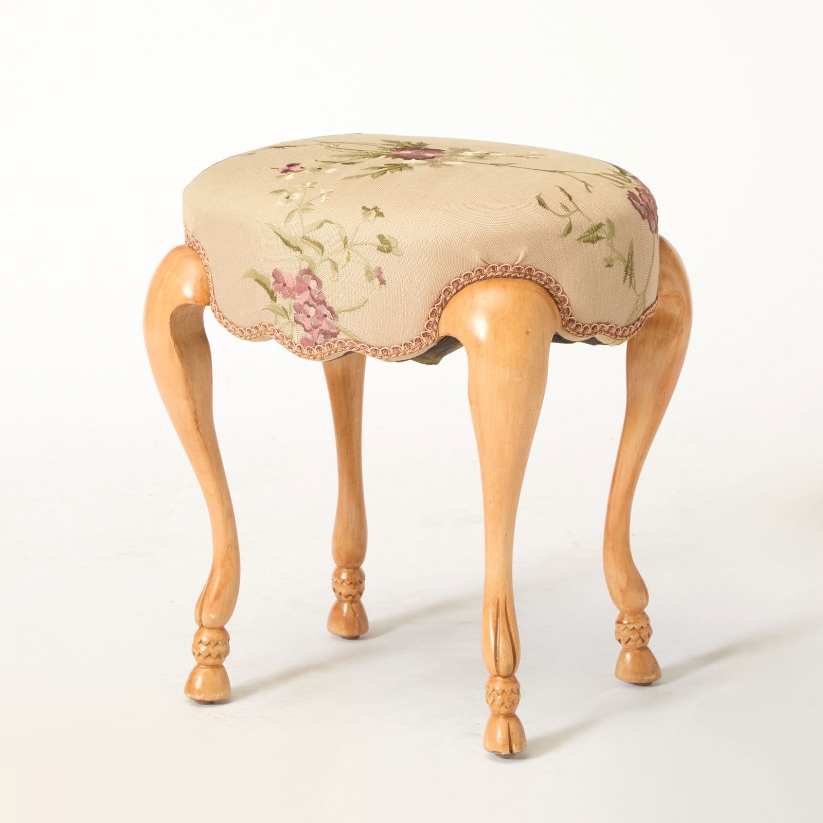 Minton Spidell Blonde Wood ‘Hoof’ Stool (1 of 6)
