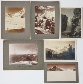 A collection of 19th-century photographs of the Canadian Rockies and Pacific Northwest