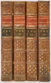 An attractive set of Blackstone's Commentaries