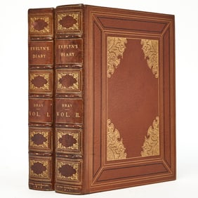 First edition of Evelyn's memoirs, finely bound and with forty extra-illustrated plates