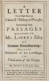 John Locke refutes the Bishop of Worcester