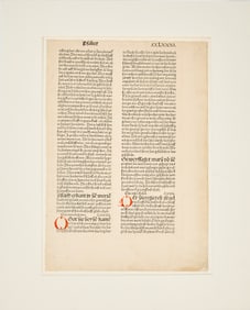 An interesting group of leaves from early printed books