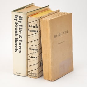 Inscription from Frank Harris within volume II of the banned first edition of My Life and Loves My