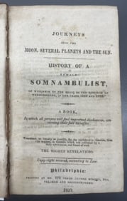 An early American science fiction novel, with imaginary voyages to the moon, sun, and planets