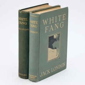 The first American and English editions of White Fang