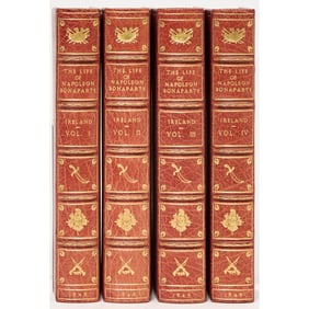 Well-bound set of Ireland's Life of Napoleon