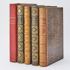 Five finely bound illustrated French books
