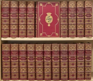 Robert Hoe's finely bound extra-illustrated set of the Memoires of Saint-Simon