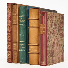 Five bindings on fine French illustrated books