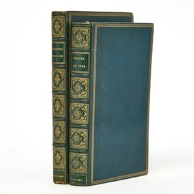 Two volumes of facetiae with erotic watercolors