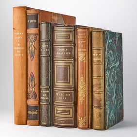 A group of finely bound French works of curiosa