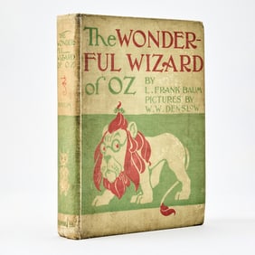 The first edition of the Wizard of Oz with scarce inscription by W.W. Denslow