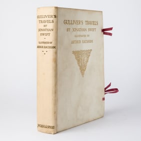 Rackham's illustrations for Gulliver's travels, signed by the artist