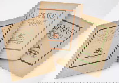 A complete set of the Expressionist periodical "Genius"