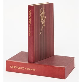 George Grosz's autobiography, with an original drawing from one of the artist's sketchbooks