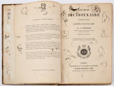 The Latin Grammar of Toulouse-Lautrec, illustrated with hundreds of small drawings