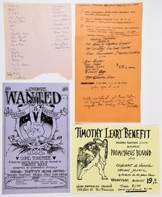 An important archive of manuscripts and materials following Timothy Leary's 1970 marijuana arrest