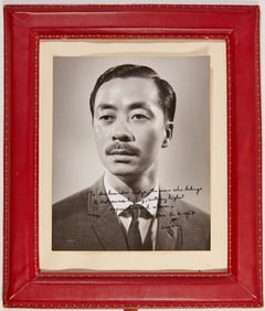 An inscribed photograph from Nguyen Cao Ky to Ambassador Lodge in 1967