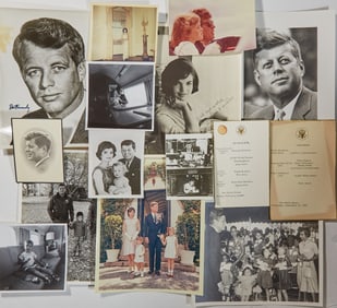 A group of Kennedy political and family memorabilia