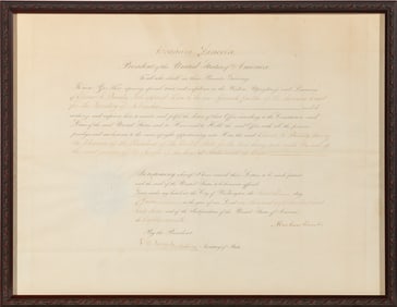 A fine Judicial appointment for a Nebraska judge, signed by Lincoln and Seward