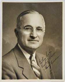 Harry Truman signed photograph