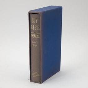 With an important inscription from Golda Meir to President Ford